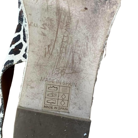 Stella McCartney Espadrilles Leopard Print Open Toe‎ Sling Back Size 36 - Picture 7 of 7